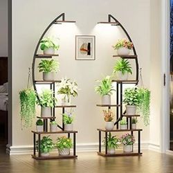 2 Plant Stands Indoor With Grow Lights