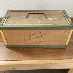 Antique Bait Tackle Box 