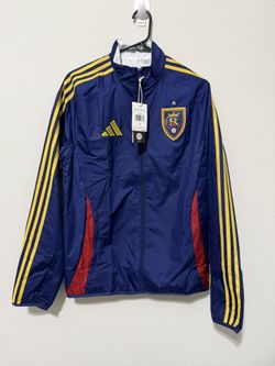 Adidas Real Salt Lake Soccer Men's Size S NWT REVERSIBLE Anthem Jacket JE5628