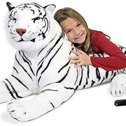 5ft Melissa & Doug Giant White TIGER