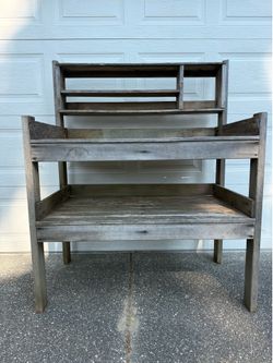 Cedar potting bench
