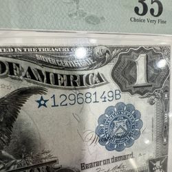 $1 1899 Black Eagle 🦅 Star Note 35 VF 