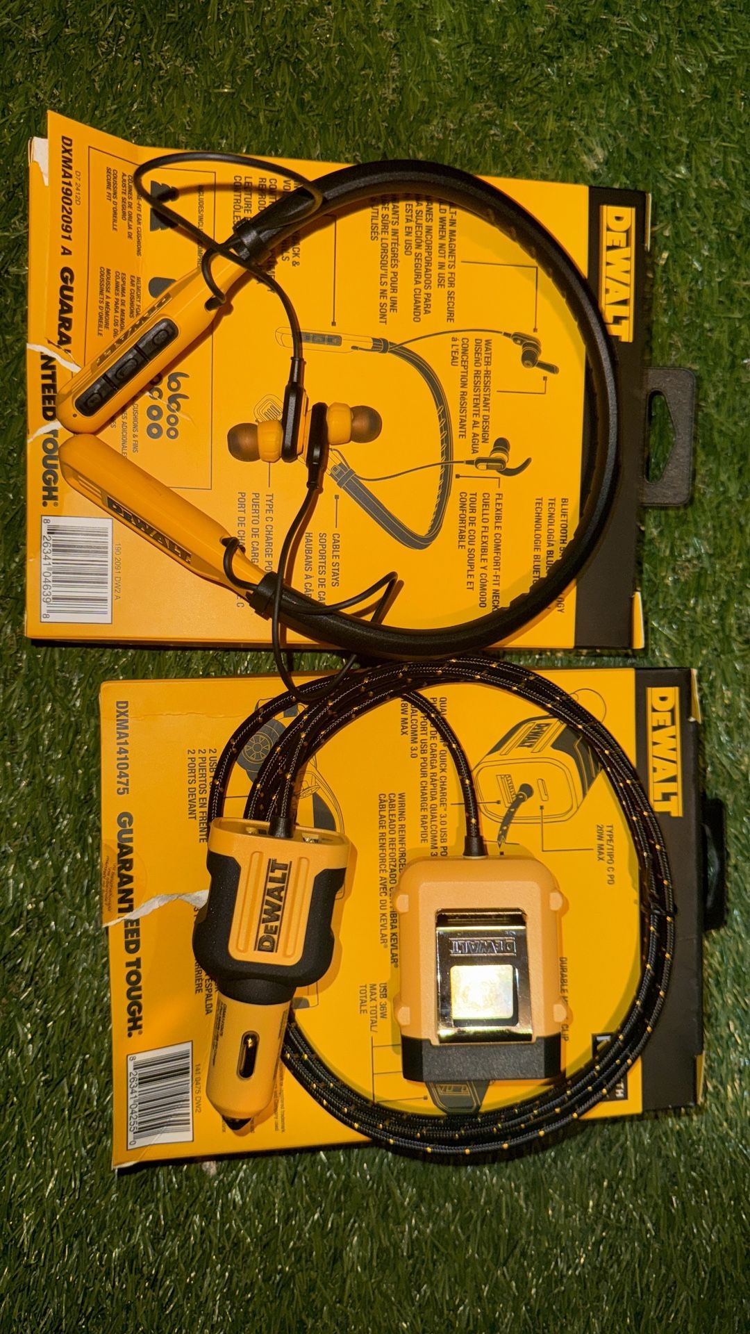 Dewalt Head Set & Car Charger