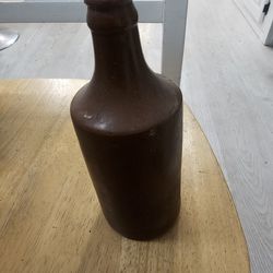 Rustic stoneware bottle - Vase - Stoneware pot