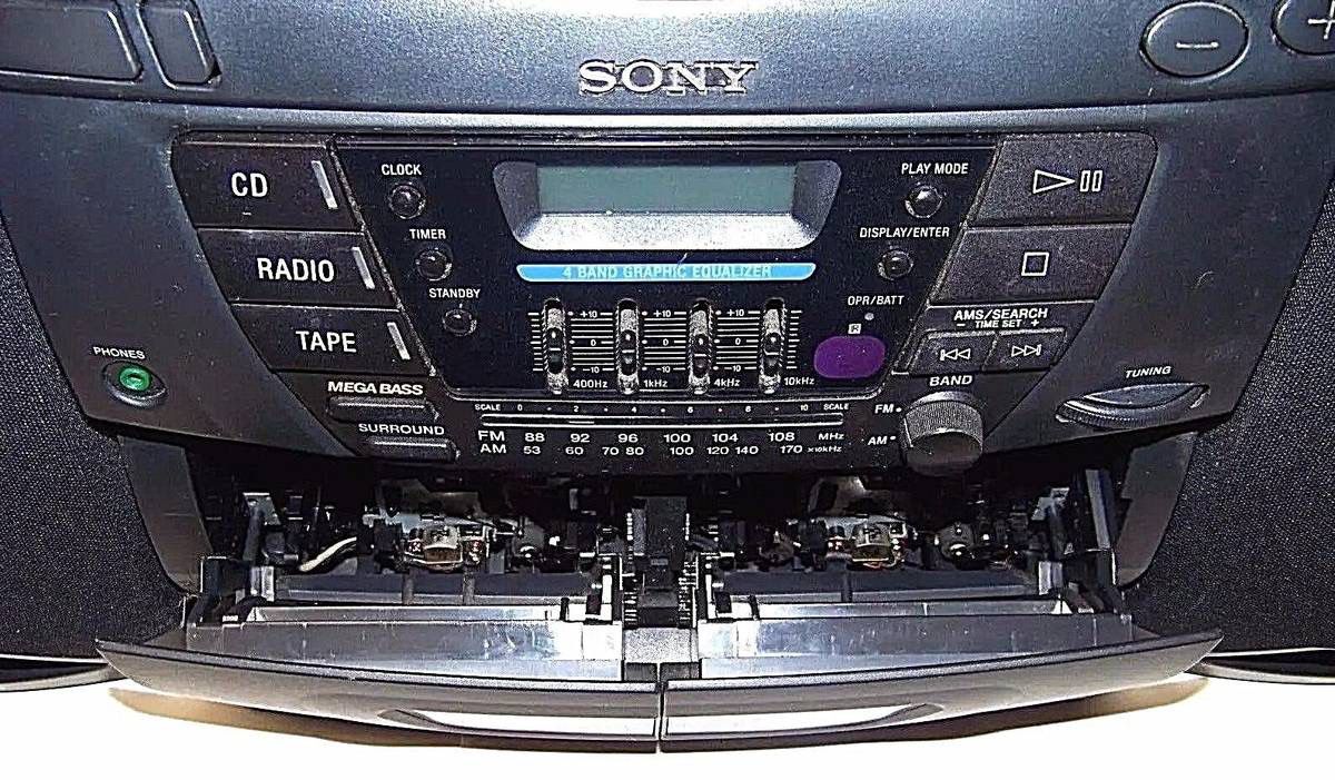 Vintage Sony CFD-ZW160 Boombox Ghettoblaster CD Radio Cassette-Corder