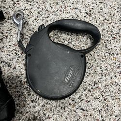 Dog leash and size 5 booties