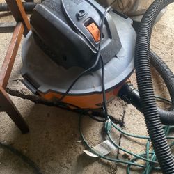 Two Ridgid Shop Vacs 