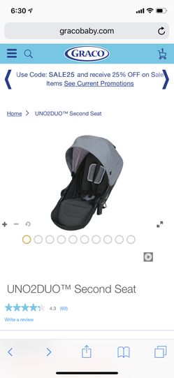 Graco uno2duo second seat
