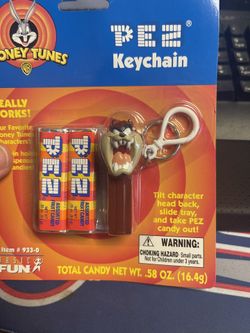 1 Taz PezKeychain &1 RoarTheLionPez Dispenser Keychain both mint in packaging!! You get both for a great price