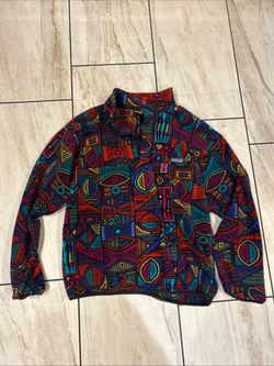 Vintage Patagonia Aztec Aboriginal Synchilla Snap T Fleece Jaket 90s size M