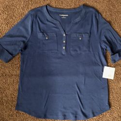 NWT Women’s Size L Croft & Barrow Top