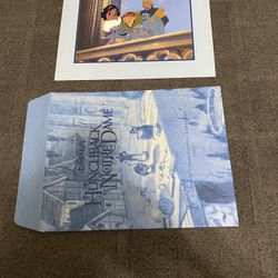 1997 Hunchback of Notre Dame Exclusive Commemorative Lithograph with frame