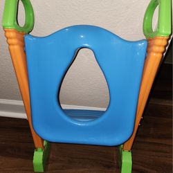 NWOT- Never Used- children's potty trainer chair with sturdy anti-slip step ladder, portable with handles, comes with anti-slip pads.