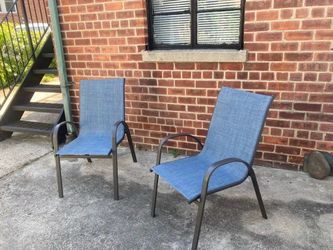 **FREE DELIVERY** Patio Chair Set (2 Chairs) – Outdoor Sling Chairs