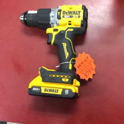 1003 Dewalt DCD805 20v Lithium Ion 1/2” Hammer Drill Driver W/ 2.0ah Battery 541636