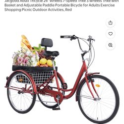 Adult tricycle With Basket