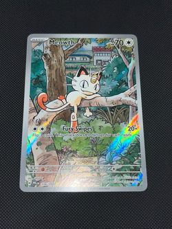 Meowth 106/094 Illustration Rare Pokémon Card PFL
