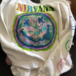 White Nirvana  Sweatshirt 