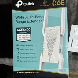 TP-LINK Axe5400 WiFi 6E Tri-band Range Extender