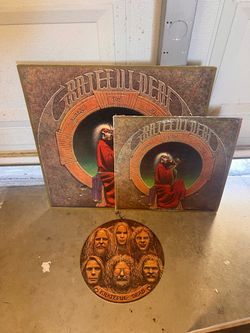 Grateful Dead promo poster and Vinyl record