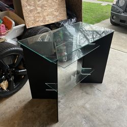 Glass / Metal Table / Shelf