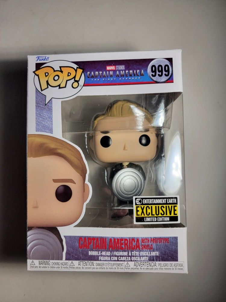 Funko Pop Marvel Captain America With Prototype Shield #999