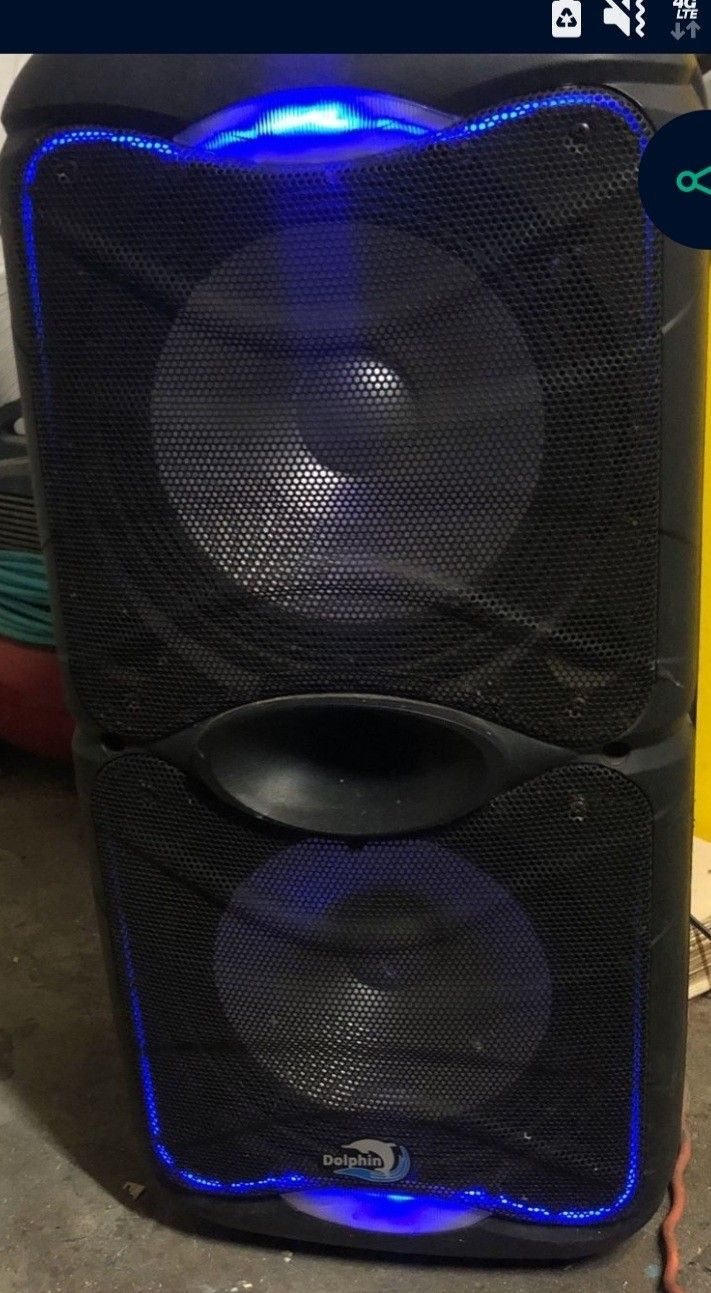 Dolphin SP-212RBT Dual 12" Party speaker $150obo