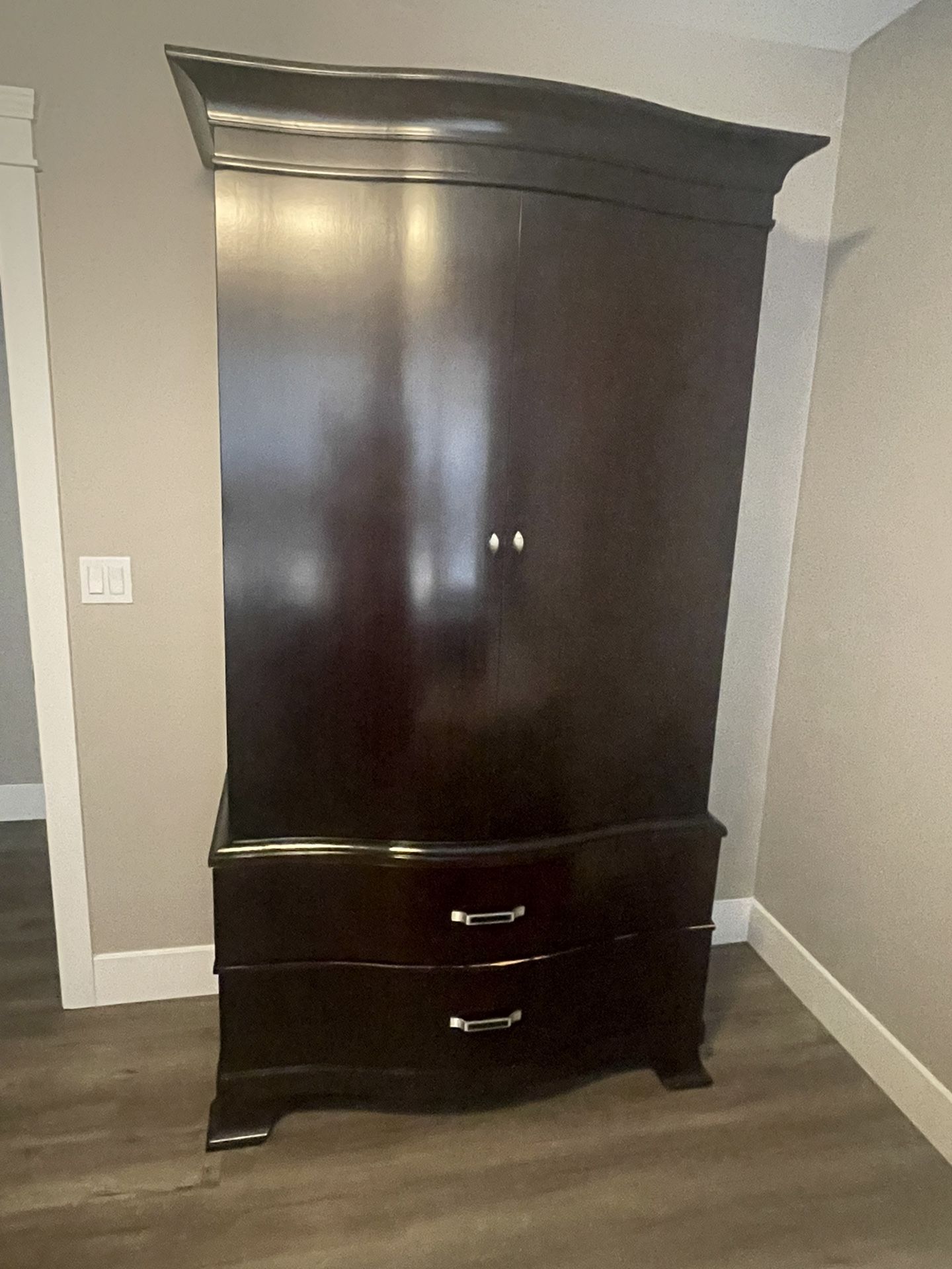 Wood Armoire - Espresso Color