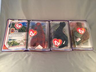 Ty Teenie Beanie Babies McDonalds Dinosaur Trio!