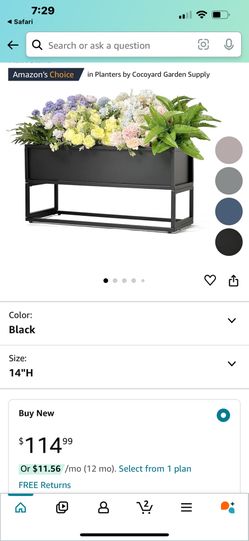 cocoyard 14 inch standing planter 