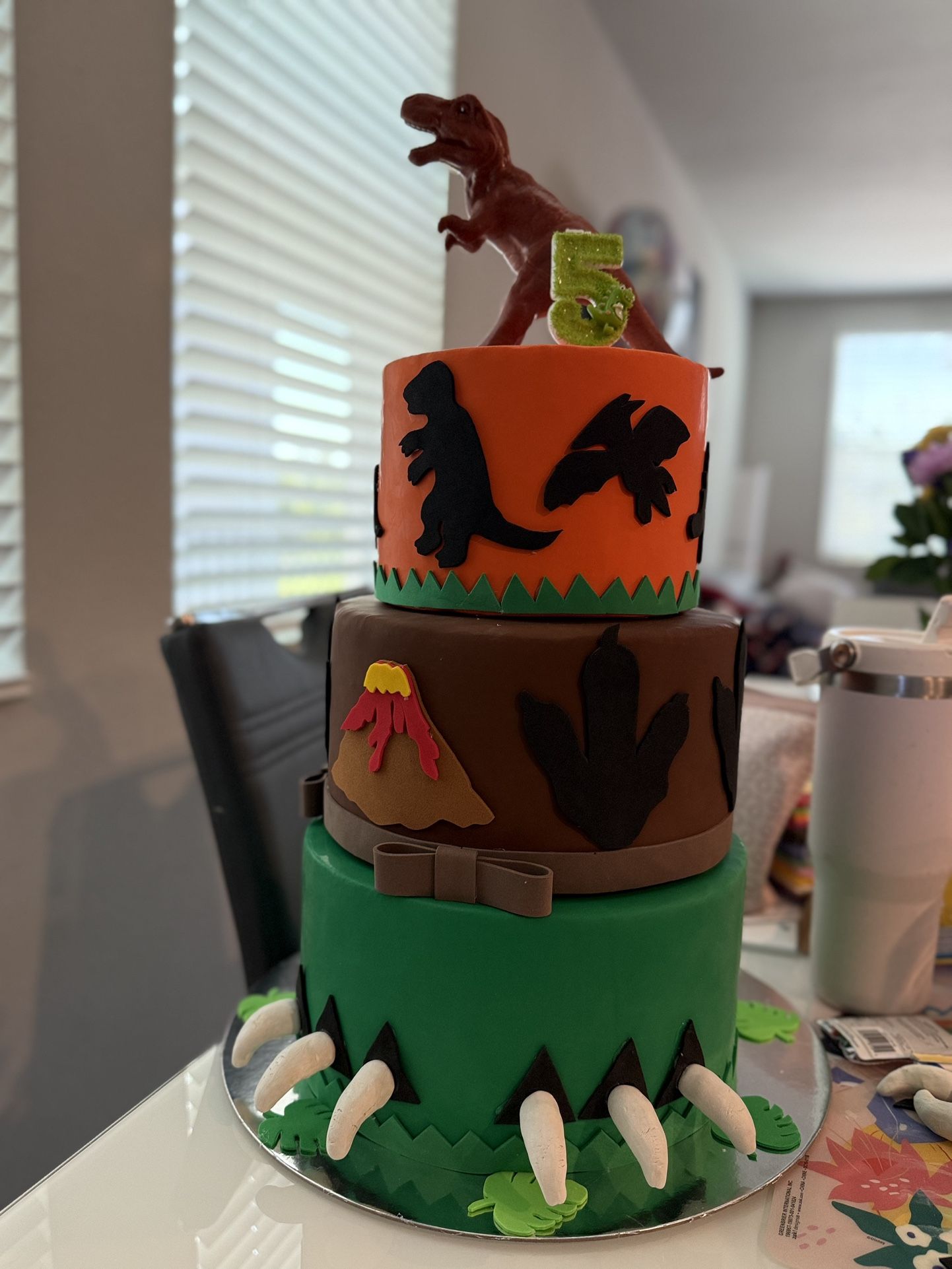 Fake Dinosaur Cake