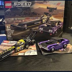 76904 LEGO Speed Champions Mopar Dodge//SRT Top Fuel Dragster and 1970 Dodge Challenger T/A
