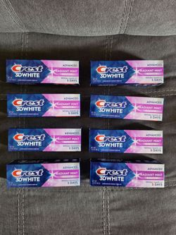 Crest 3d white toothpaste, take all for $20