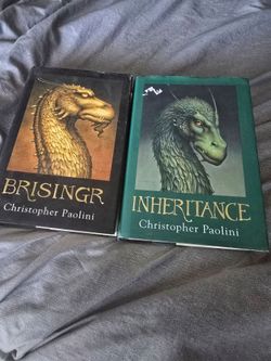 Hard back Christopher Paolini dragon books