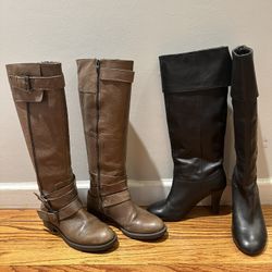 3 Pairs Of Leather Boots