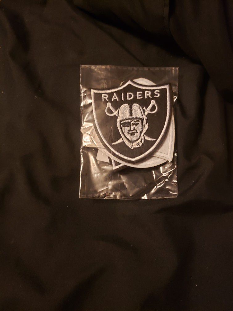 Raiders Sew On Patches 4ct  New
