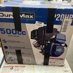Duromax 500cc 1” Shaft Recoil Start Gas Powered Engine 