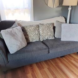 Couch And Loveseat Set - Slate Gray - Great Condition 👍 