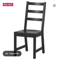 NORDVIKEN Chair, black 4 Chair Each 40$