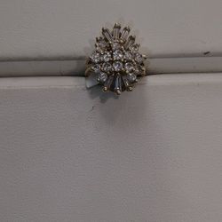 Diamond Cluster Ring