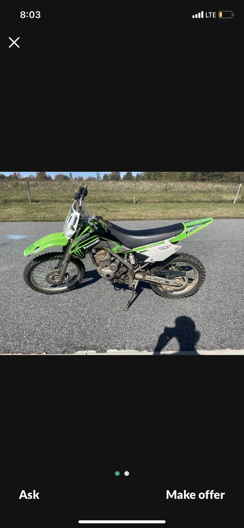 100cc 2 Stroke One Kick Start Up Great Condition Got Some Extra Kick Powerband On It