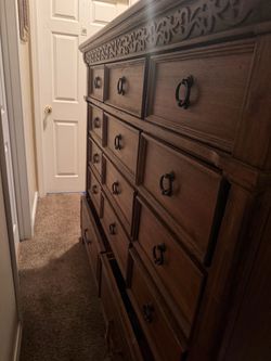 Tall Wood Dresser