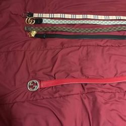 Red Gucci Belt 