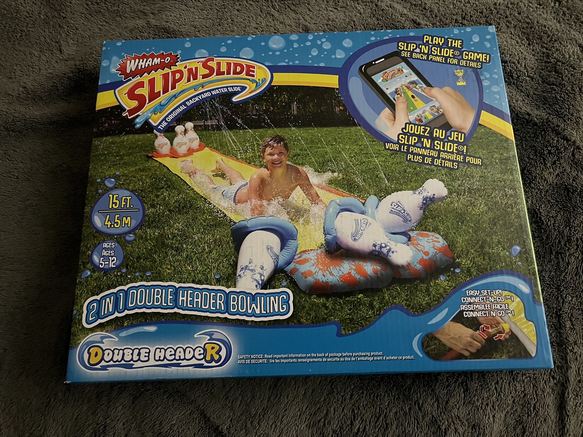 Slip And Slide Double Header Water Slide * Keep The Kids Cool