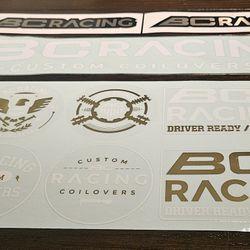 BC RACING DECALS
