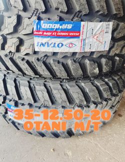 4 New 35125020LT Otani M/T 12Ply tires with free Installation 35-1250-20
