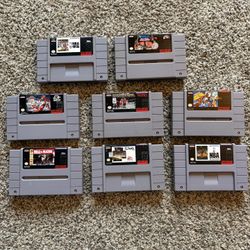 Super Nintendo (SNES) Game Lot 8 Games – Tested