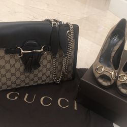 Authentic Gucci Purse & Matching Sandals 
