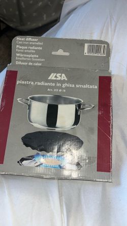 ILSA Express Cast Iron Enamel Heat Diffuser Black Trivet $15