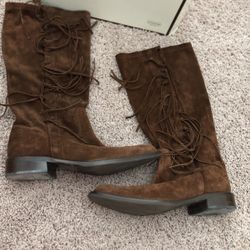 Women Coach Suede Boots Size 8